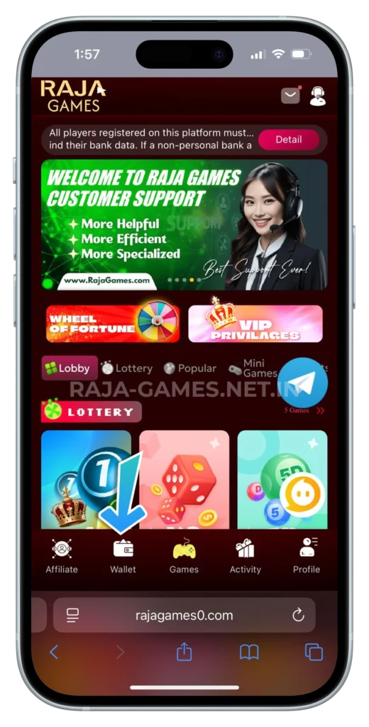 raja-games-wallet